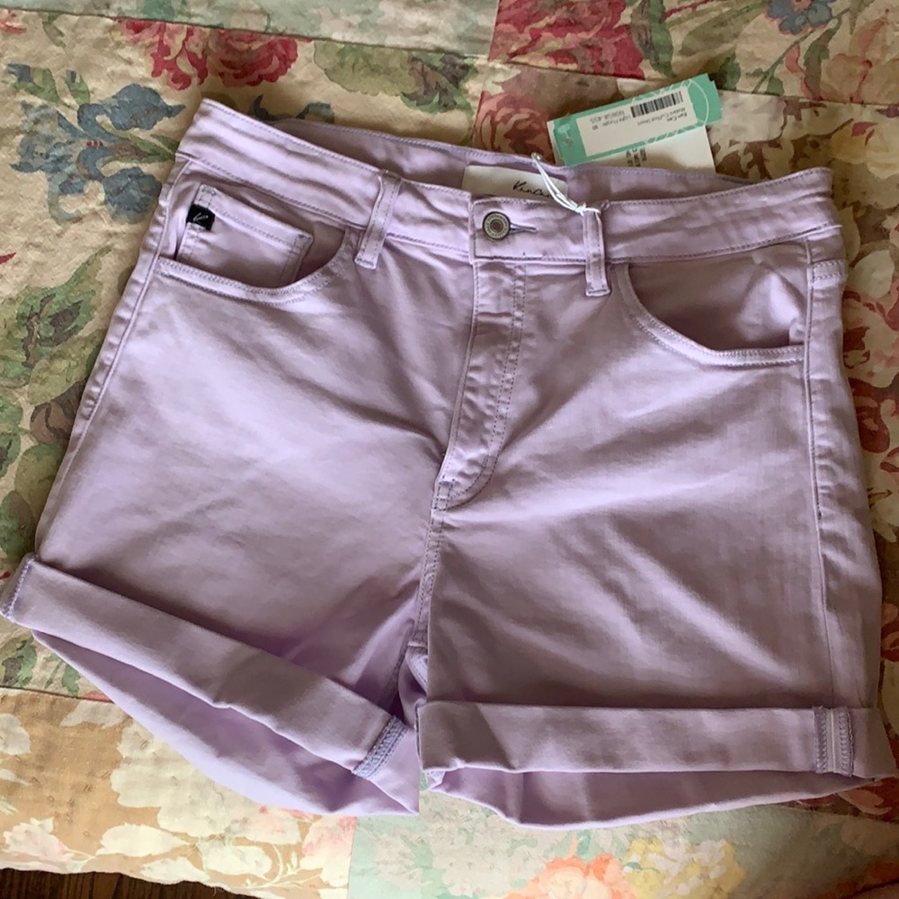 Lilac high waisted shorts